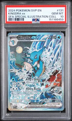 2024 POKEMON SVP EN-SV BLACK STAR PROMO #131 KINGDRA EX PSA 10 - Image 1