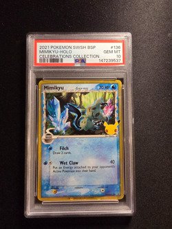 Mimikyu (Delta Species) - SWSH136 Celebrations Promo PSA 10 Gem Mint - Image 1