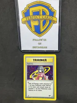 POKEMON GYM CHALLENGE UNLIMITED SABRINA HOLO 20/132 NM - Image 1