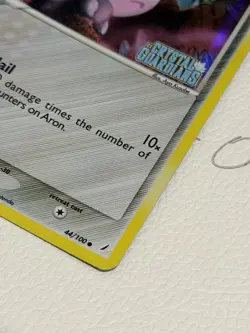 2006 Pokemon EX Crystal Guardians Aron Reverse Holo Stamp #44/100 - Image 3