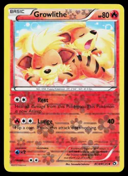 GROWLITHE RC4/RC25 HOLO LEGENDARY TREASURES: RADIANT COLLECTION POKEMON LP - Image 1