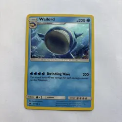 Wailord 40/168 Cosmos Holo Rare Celestial Storm Pokemon Card LP - Image 1