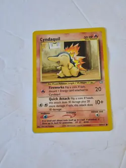 Cyndaquil 57/111 Common Neo Genesis Pokemon Unlimited Near Mint - Image 1