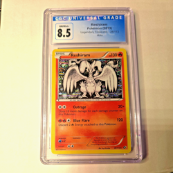 POKEMON RESHIRAM 28/113 ENGLISH BLACK & WHITE LEGENDARY TREASURES GRADED CGC 8.5 - Image 1