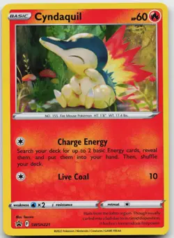Cyndaquil (Cosmos Holo) SWSH221 Promo Sword & Shield Promo Pokemon Near Mint - Image 1