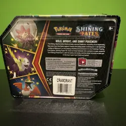 Pokemon Cramorant Large Tin Box Shining Fates NEW 5 Booster packs - Image 2