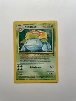 Venusaur Pokemon 2000 Base Set 2 Holo Rare 18/130 (MP) - Image 1