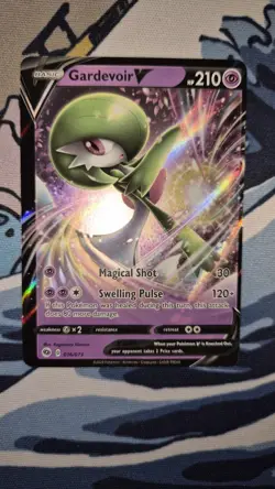 Pokemon TCG Card OC Miscut Error Gardevoir V 016/073 LP Off Centered - Image 1