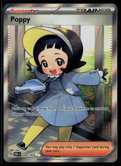 Poppy 220/197 Obsidian Flames Holo Ultra Rare Pokemon - Image 1