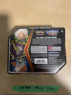 Pokemon TCG Shining Fates FACTORY SEALED Eldegoss V Tin - Image 2