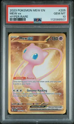 Pokemon Mew 2023EN-151#205 Mew EX Hyper Rare PSA 10 Gem MT - Image 1