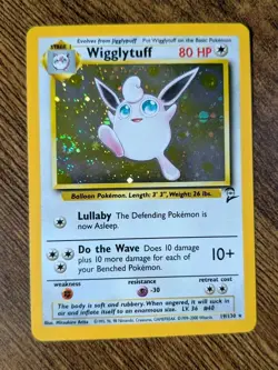 Pokemon TCG - Wigglytuff Base Set 2 Holo Rare 19/130 *SWIRL* - NEAR MINT💎🍥 - Image 1