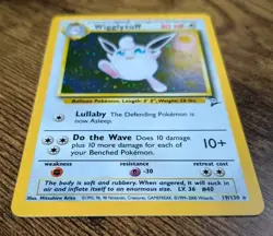 Pokemon TCG - Wigglytuff Base Set 2 Holo Rare 19/130 *SWIRL* - NEAR MINT💎🍥 - Image 2