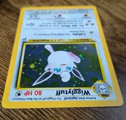 Pokemon TCG - Wigglytuff Base Set 2 Holo Rare 19/130 *SWIRL* - NEAR MINT💎🍥 - Image 3