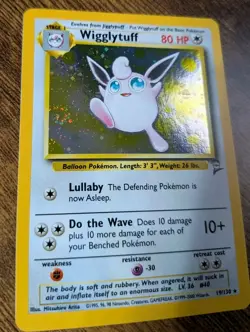 Pokemon TCG - Wigglytuff Base Set 2 Holo Rare 19/130 *SWIRL* - NEAR MINT💎🍥 - Image 4