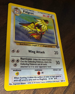 Pokemon TCG Pidgeot Jungle 8/64 Holo Unlimited Holo Rare - LP - Image 2