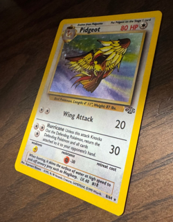 Pokemon TCG Pidgeot Jungle 8/64 Holo Unlimited Holo Rare - LP - Image 3