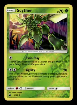 Scyther 4/168 SM - Celestial Storm Reverse Holofoil Uncommon Pokemon TCG - Image 1