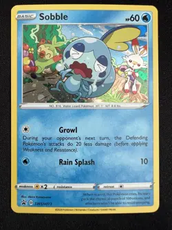 Pokemon Sobble SWSH073 Black Star Promo Cosmos Holo Rare Sword & Shield - Image 1