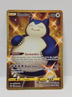 Pokemon TCG - Snorlax 224/198 - Chilling Reign Gold Secret Rare Holo - Image 1