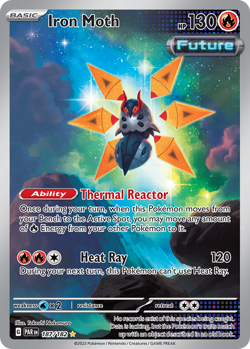 Pokemon Paradox Rift Iron Moth 187/182 Illustration Rare Holo NM/M - Image 1