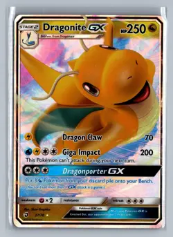 Dragonite GX 37/70 Holo GX Rare Dragon Majesty Pokemon NM/M - Image 1