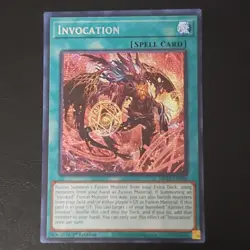 Yu-Gi-Oh! TCG - Invocation MP24-EN060 Alt Art 1st Ed NM Prismatic Secret Rare - Image 2
