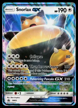 Snorlax GX SM05 Sun Moon Holo Promo Pokemon Card - Image 1