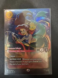 Disney Lorcana Ariel - Adventurous Collector Enchanted Foil 232/204 EN Fabled - Image 1