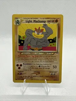 Light Machamp # 25/105 Neo Destiny Set Pokemon Trading TCG Rares Game Cards MP - Image 1