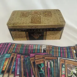 Yugioh Vintage 1996 Card Lot Some First Editions Magic, Trap Cards Etc & Tin - Image 2