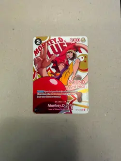 Monkey D. Luffy One Piece Round 1 US English Promo Card OP16-095 - Image 1