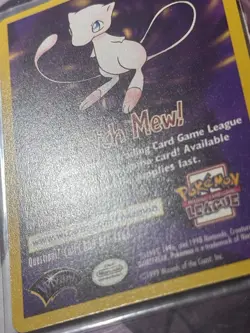Vintage Catch Mew! 1999 Wizards Of The Coast Promo Card Near Mint Pokemon Card - Image 2