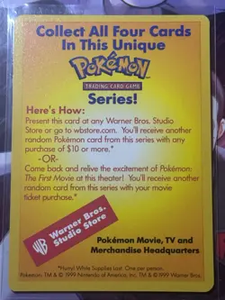 Vintage Catch Mew! 1999 Wizards Of The Coast Promo Card Near Mint Pokemon Card - Image 3