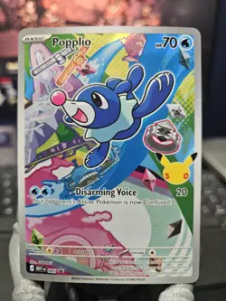 Popplio 045 Black Star Promo First Partners 30th Anniversary Pokemon Card - Image 1