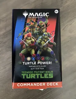 Wizards of the Coast MTG TMNT Turtle Power! 100-Card Commander Deck (2026) - Image 1