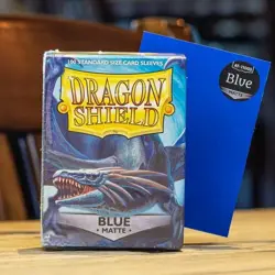 Dragon Shield Matte Card Sleeves 100 Ct Standard Size Black Blue, or Crimson MTG - Image 1