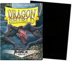 Dragon Shield Matte Card Sleeves 100 Ct Standard Size Black Blue, or Crimson MTG - Image 2