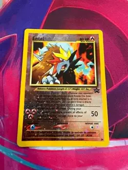 Entei 34 WotC Movie Promo Moderate Play English Pokemon TCG - Image 1