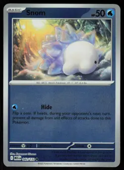 Snom 042/132 Common Mega Evolution Pokemon Reverse Holo Near Mint - Image 1