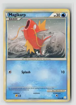 Magikarp #72/123 Heartgold Soulsilver Common Pokemon TCG MP - Image 1