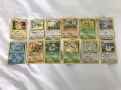 Lot Of 12 Vintage Non-Holo Pokemon Cards - No Duplicates - NICE! - Image 1