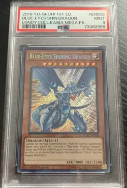 Yu-Gi-Oh! TCG 2018 Blue-Eyes Shining Dragon Secret Holo 1st Ed PSA 9 - Image 1