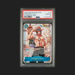 2025 One Piece OP13 Portgas D. Ace OP13-119 Alternate Art PSA 10 English - Image 1