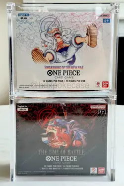 One Piece Booster Box Acrylic Case Magnetic Lid - READ DESCRIPTION SIZES OP03-16 - Image 1