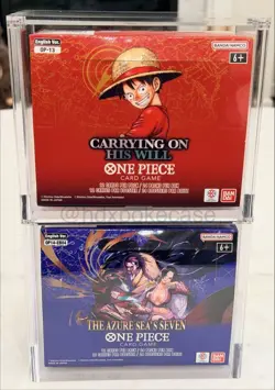 One Piece Booster Box Acrylic Case Magnetic Lid - READ DESCRIPTION SIZES OP03-16 - Image 3