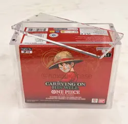 One Piece Booster Box Acrylic Case Magnetic Lid - READ DESCRIPTION SIZES OP03-16 - Image 5