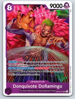 Donquixote Doflamingo OP10-071 Super Rare Royal Blood One Piece Foil Near Mint - Image 1