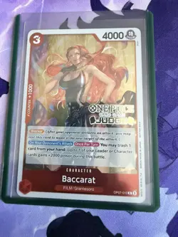• Baccarat • OP07-010 Judge Pack Vol. 6 Promo Foil One Piece TCG NM - Image 1