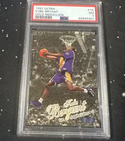 Kobe Bryant #1G 1997 Fleer Ultra Gold Medallion PSA 7 NM Los Angeles Lakers GD - Image 3